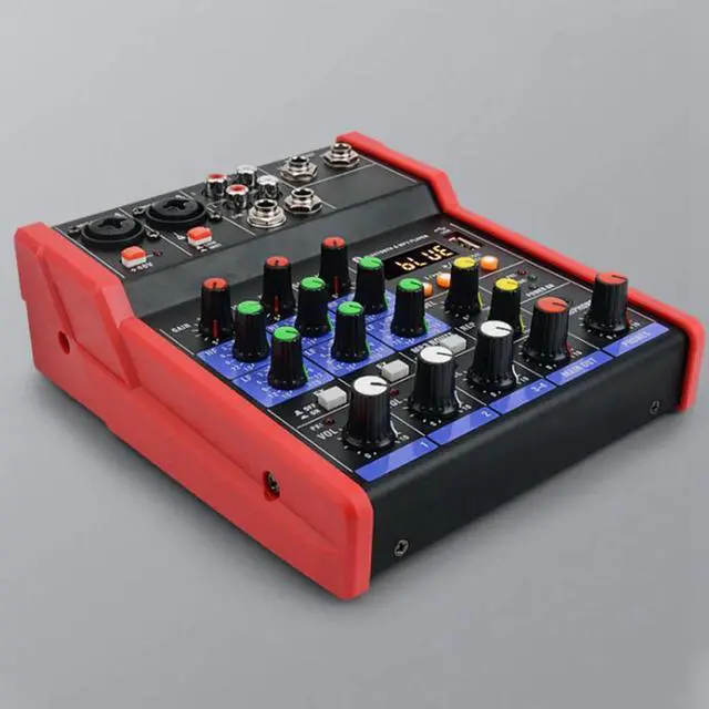 Alt view image 3 of 5 - Sound Card Bluetooth Stage Home KTV USB 5V Mini Mixer Music Portable DJ Console Studio Live Performance