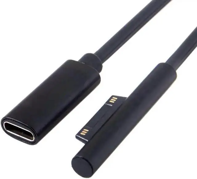 Alt view image 4 of 5 - Supply Adapter For Microsoft Surface Pro 6 5 4 3 Go Book USB Type C FM Charging Cable PD Charger Connector DC Plug 15V 3A