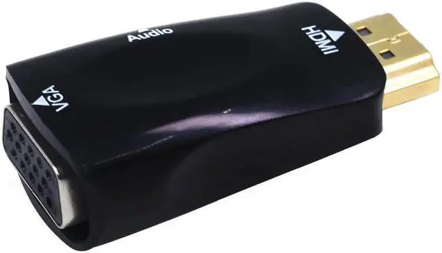 Alt view image 2 of 5 - HDMI To VGA Adapter/Converter/Cable With Audio Support HD 1080P For PC Laptop HDMI VGA Adapter