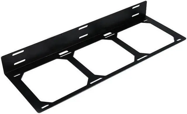 Alt view image 4 of 5 - Radiator Holder 120MM 240MM 360MM Radiator Mount Bracket, Computer Case Accessory Gadget Silver,Black