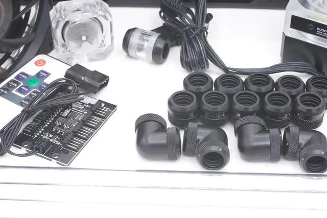 Alt view image 3 of 5 - Water Cooling Kit for CPU Rigid Tube  AMD 360mm Copper Radiator