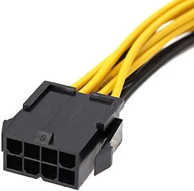 Alt view image 5 of 5 - 20CM pc power supply CPU Molex 8 pin to 2 PCI-e 8 (6+2) pin pci express graphics card connectors internal cable Power splitters