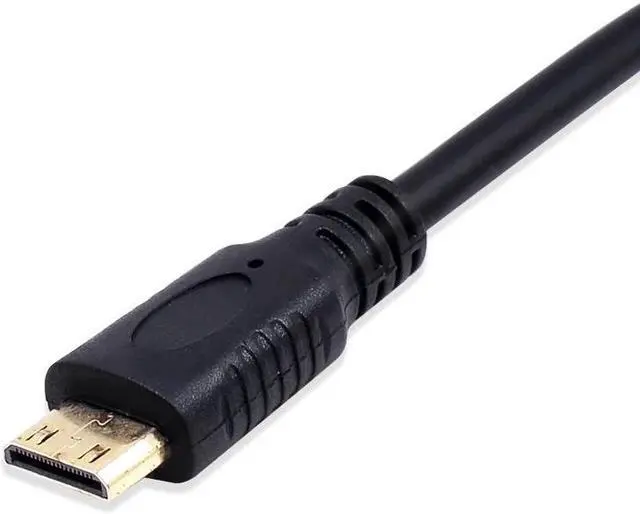 Alt view image 3 of 5 - MINI HDMI Input to VGA Output HDMI Male Adapter to VGA Female Converter Cable for PC Desktop Notebook Tablet HDTV Monitor