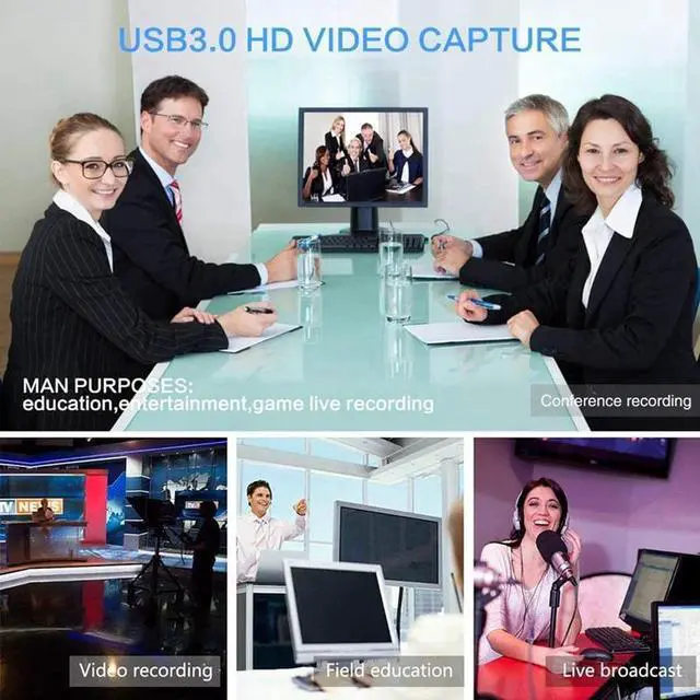 Alt view image 4 of 5 - 4K Video Capture Card HDMI To USB Capture Card For PS4 Game DVD Camcorder HD Camera Live Streaming 1080P 60fps Record