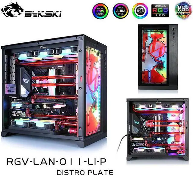 Main image of LIAN LI Distro Plate For LIAN LI O11 Chassis Case,Waterway Board,Water Cooling Kit 12V/5V RGB MB SYNC RGV-LAN-O11-LI-P