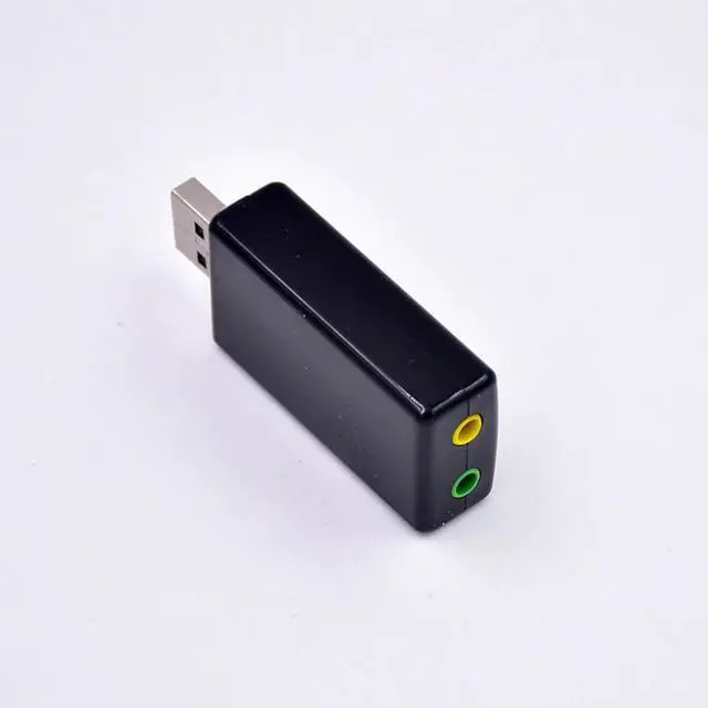 Alt view image 5 of 5 - USB Sound Card Adapter USB to 3D Audio 7.1 Channel Professional Microphone Headset 3.5mm For Win XP / 78 Android Linux