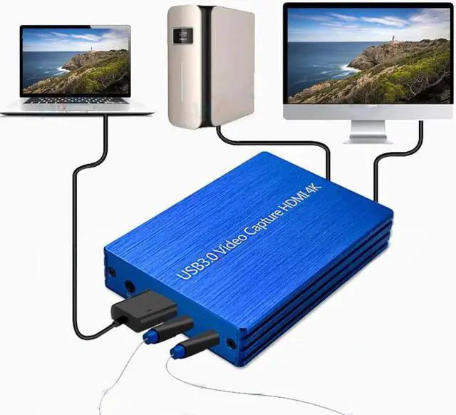 Alt view image 3 of 5 - 4K Capture Card 1080P HDMI to USB 3.0 Video Capture Card Dongle Game Streaming Live Streaming