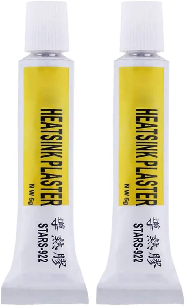 Alt view image 2 of 5 - 2pcs Heatsink Plaster Thermal Silicone Grease Adhesive Cooling Paste Strong Adhesive Compound Glue Heat Sink Sticky Props