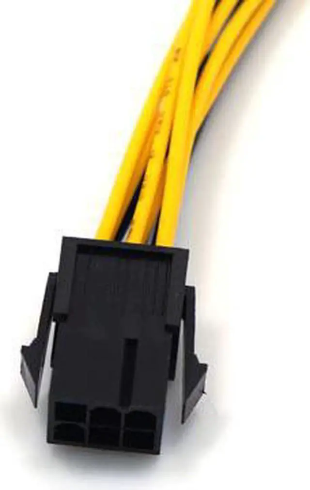 Alt view image 4 of 5 - 6Pin Female To Dual 6Pin Male PCI-E Power Adapte 6 pin to 2X6 pin 20AWG Motherboard Power Supply Cable Y - Splitter Adapter 20CM