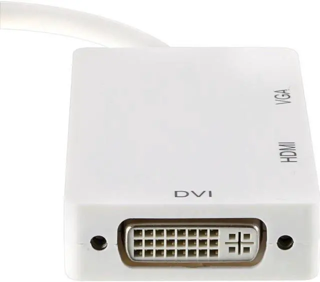 Alt view image 3 of 5 - 3 In 1 Thunderbolt Mini Display Port MINI DP Male To DVI VGA Female Adapter Converter Cable For Apple MacBook Air Pro MDP