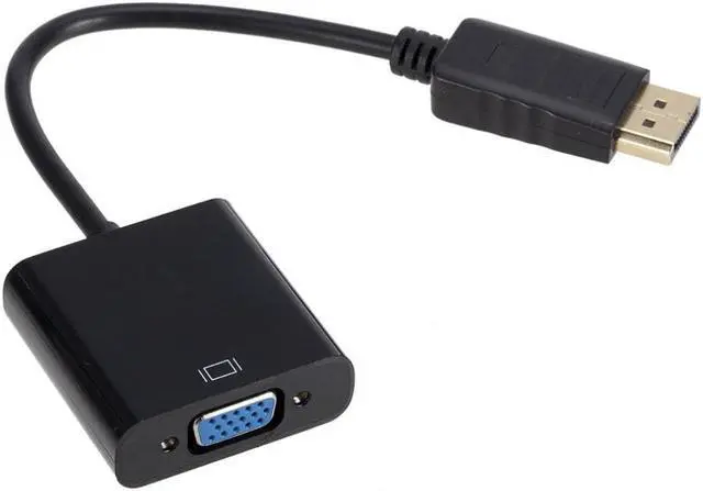 Main image of Displayport Display Port DP to VGA Adapter Cable Male to Female Converter for PC Bundle 1 Computer Slide Card Blister