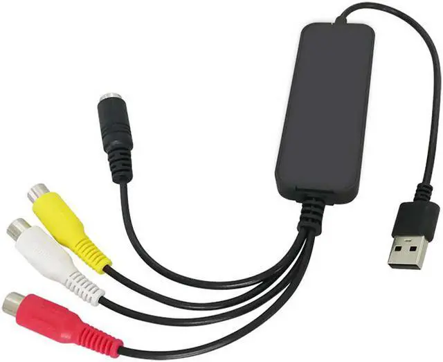 Main image of Easy Cap VHS To DVD Mini Portable For PC Audio Video  Card TV Digitizes Adapter ABS Live Streaming Plug And Play