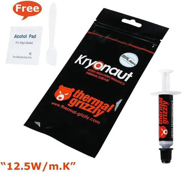 Main image of Grizzly Kryonaut Paste Cooler Grease 12.5W/m.k Water Cooling Conductive Heatsink Plaster Cooler No Certificate
