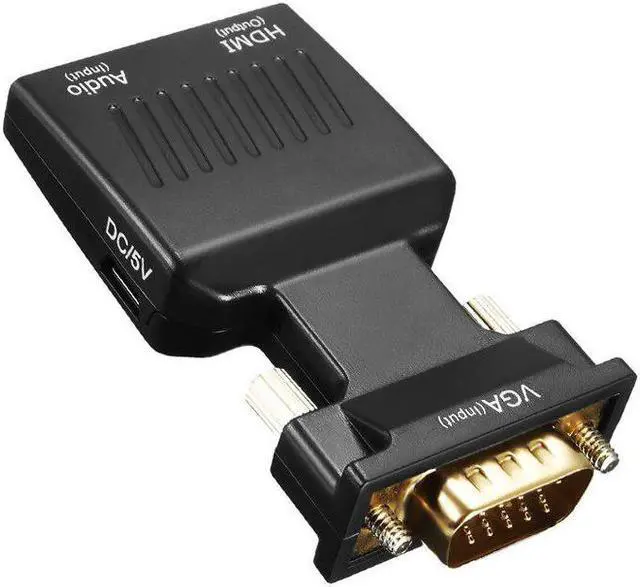Alt view image 5 of 5 - Male to HDMI Female Converter Audio Power Input Adapter Cable 720P/1080P for HDTV Monitor Projector PC Laptop TV-BOX PS3