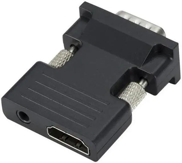 Alt view image 5 of 5 - Female to VGA Male Converter with Audio Adapter Support 1080P Signal Output Convertor+Audio Cables  TO VGA Adapter