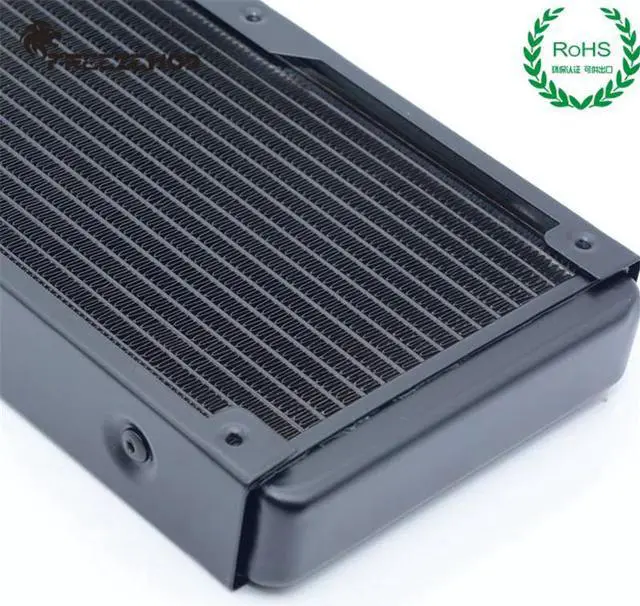 Alt view image 4 of 5 - SR-L480G14 Water Cooling Aluminum Radiator Beauty Medical Heat Sink Threaded Port ROHS Certification .SR-L480G14