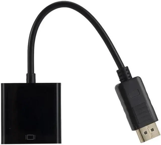 Alt view image 3 of 5 - Display Port DP to VGA Adapter Cable Male to Female Converter for PC Computer Laptop HDTV Monitor Projector