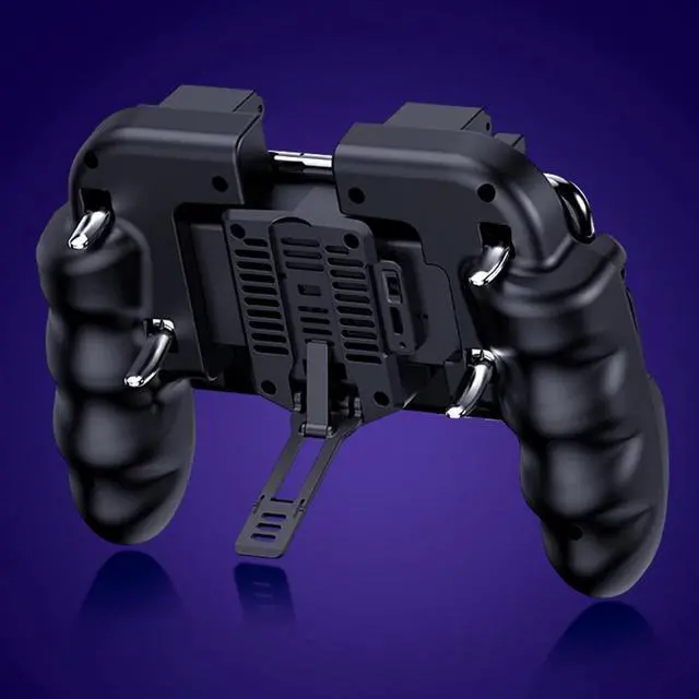Alt view image 5 of 5 - Mobile Phone Game Handle Controller Supporting smartphones with 4.7-6.0 inch Screen Joystick Trigger Gamepad for PUBG Games