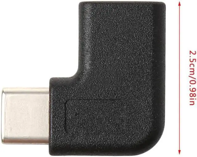 Alt view image 4 of 5 - 90 Degree Right Angle USB 3.1 Type C Male To Female USB-C Converter Adapter