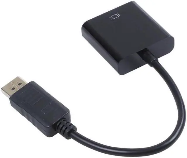 Alt view image 3 of 5 - 1080p DP DisplayPort Male to VGA Female Converter Adapter Cable Stock
