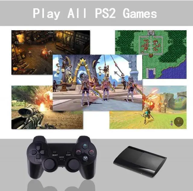 Alt view image 4 of 5 - Gamepad For PS2 2.4G  High Vibration Game Controller Joystick Joypad Black Gamepad Turbo Fire Function Gamepad