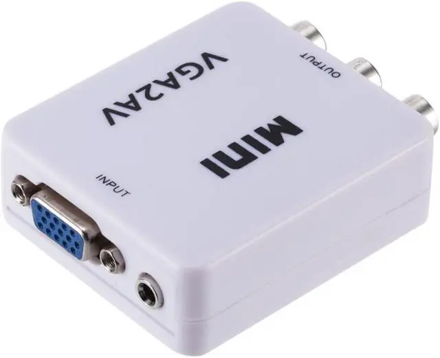 Alt view image 4 of 5 - 2020 VGA to AV Mini Converter Adapter Support 1080P VGA2AV Converter PC to TV HD Computer to TV Wholesale