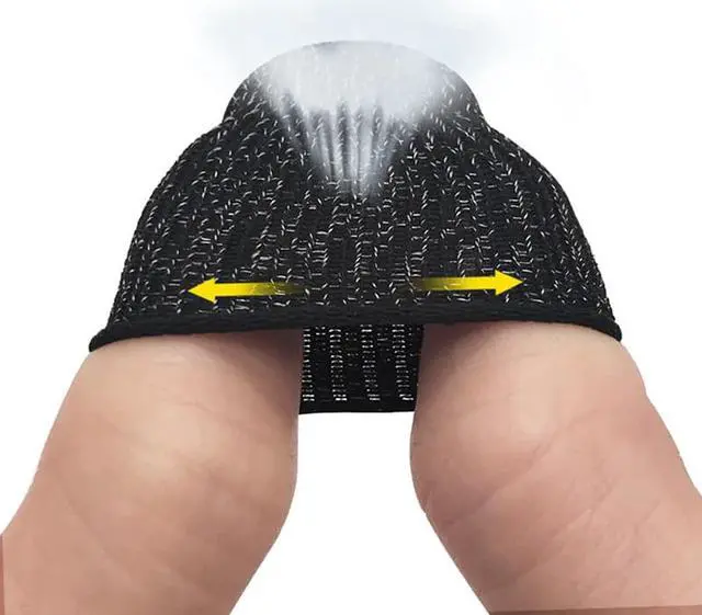 Alt view image 4 of 5 - Controller Finger Tips Cover Sweat Proof Gaming Finger Gloves Fingertips For PUBG/Knives Out/Rules of Survival s Gloves