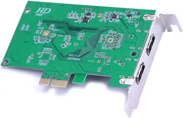 Alt view image 4 of 5 - PCIE Audio Video Capture Card HDMI HD PCI Express Video Grabber 1080p 60pfs Recording Game Live Broadcast Streaming Plate