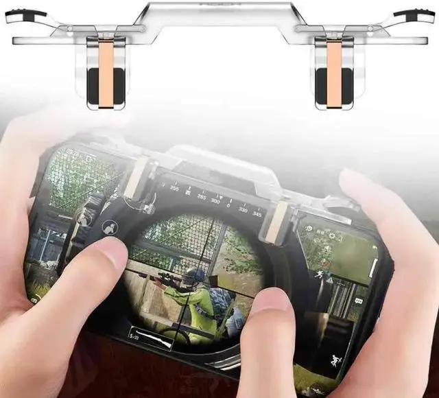 Alt view image 2 of 5 - Gamepad PUBG Mobile Phone Game Trigger Fire Button Handle For Shooter Controller Support Most touch screen devices gamepad
