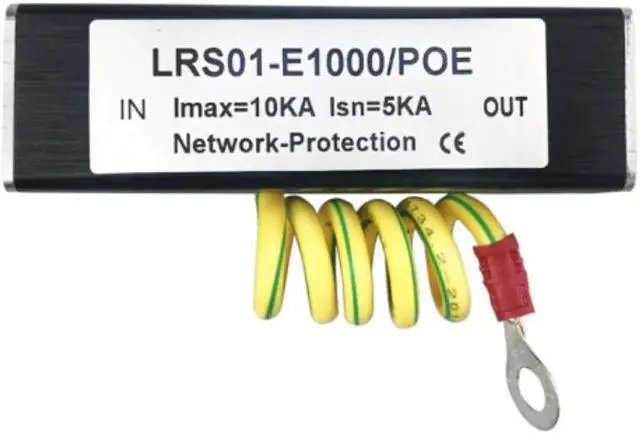 Alt view image 2 of 4 - 100/1000M POE IP Camera Network POE Switch RJ45 & POE Surge Protector Protection Device Lightning Arrester SPD 1000M Ethernet