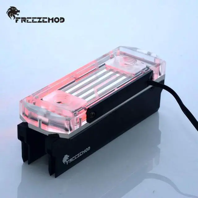 Alt view image 5 of 5 - computer memory water cooling block compatible with pirate ship comb support 4 memory. MEO-PM0A