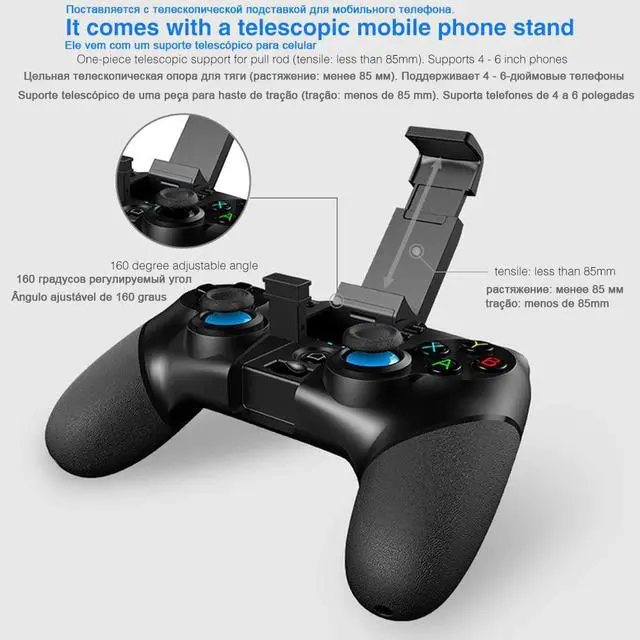 Alt view image 5 of 5 - Gamepad Pubg Controller Mobile Joystick For Phone Android iPhone PC Smart TV Box Bluetooth Trigger Console Game Pad pabg Control