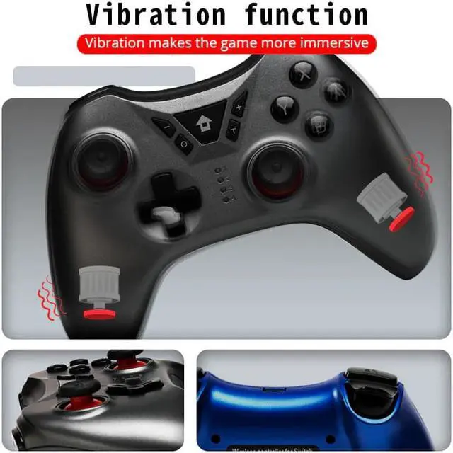 Alt view image 2 of 5 - Game Controller For Nintendo Switch Bluetooth Wireless Joystick For Nintend Switch Dual vibration Gamepad For PC/PS3