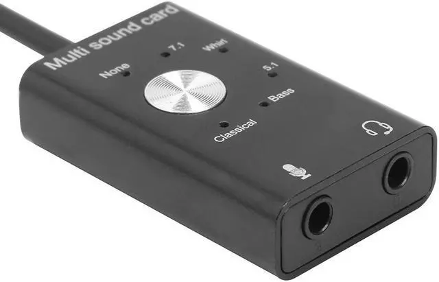 Alt view image 2 of 5 - External Sound Card  2.0 Type-C to 3.5mm Jack Stereo Headphone Microphone Audio Adapter for Win Mac Linux Android