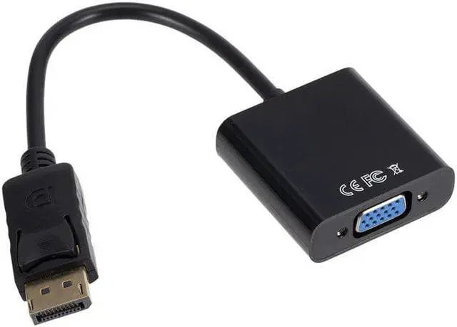 Main image of Display Port DP to VGA Adapter Cable Male to Female Converter for PC Computer Laptop HDTV Monitor Projector