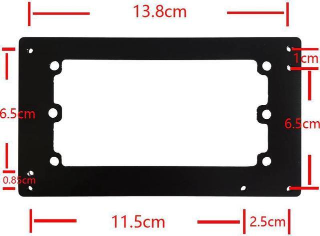 Alt view image 2 of 3 - ATX Power supply Baffle Computer Small Chassis SFX Power to ATX Bracket MATX Conversion frame Black Silver