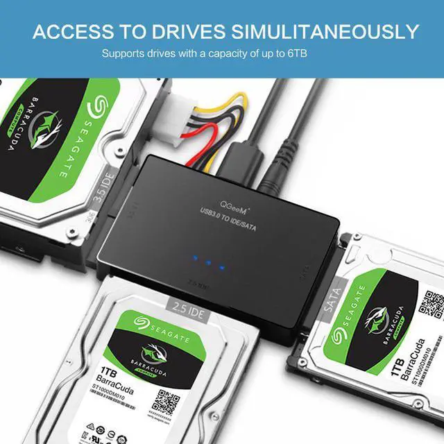 Alt view image 2 of 5 - M SATA to USB 3.0 IDE Adapter USB2.0 Sata Cable for 2.5 3.5 SATA IDE Hard Disk Drive Adapter USB C OTG HDD SSD USB Converter