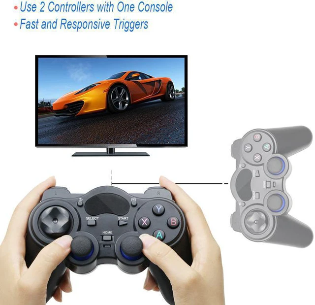2.4GHz Gamepad Joystick Wireless Game Controller with Receiver for PS3 ...