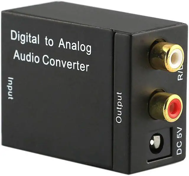 Alt view image 3 of 5 - Optical Coaxial to Analog R/L Audio Converter SPDIF Audio to Analog Converters Adapter with USB Power Cable