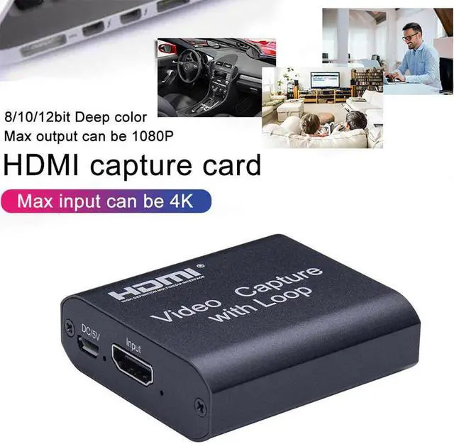 Alt view image 2 of 5 - 4K USB To HDMI Computer PC Meeting Live Streaming 1080P 60fps Video  Card With Loop Home Office