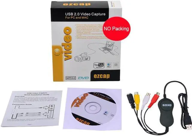 Alt view image 4 of 5 - 159 USB 2.0 Audio Video Capture Card, Convert Analog Video Audio To Digital for Windows & Mac OS 10.14 Win10 64bit or Later