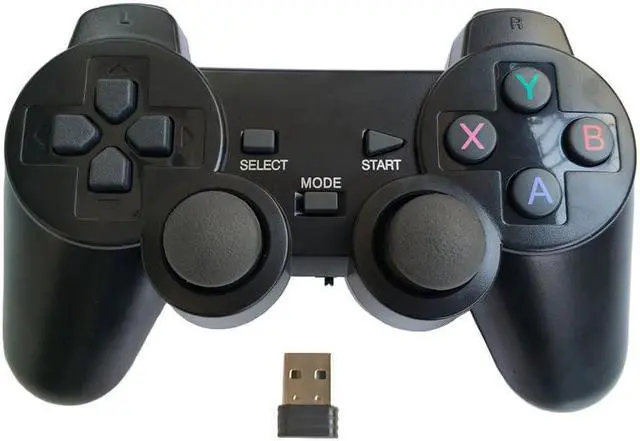 Main image of computer gampead PC wireless game controller 2.4Ghz joystick with PC360 mode double vibration for Win7 Win8 Win10