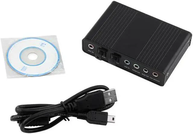 Alt view image 4 of 5 - Broadcast Stage Sound Card USB5.1 Home 6 Channel Mini Mobile Phone Optical Fiber Professional Audio Video Recording