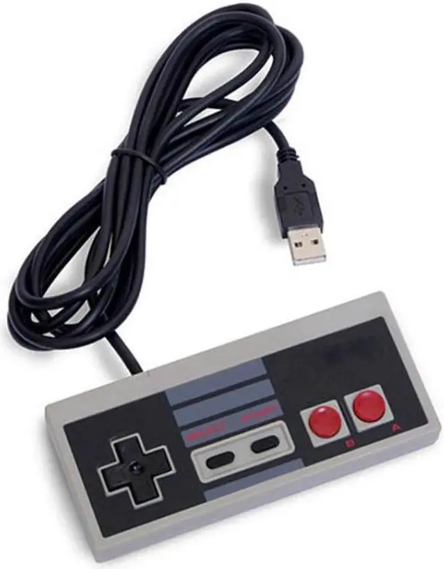 Alt view image 2 of 4 - For NES Classic USB Wired handle Controller Joystick Gamepad PC Nitendo NES Game Controller