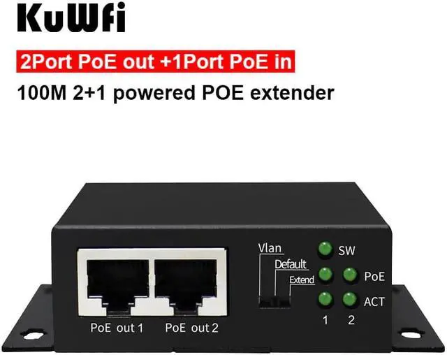 Alt view image 3 of 7 - 6 Port Desktop Fast Ethernet Switch with 4 Port PoE lan ethernet hub rj45 5 port 10/100Mbps network switch ethernet PoE switch