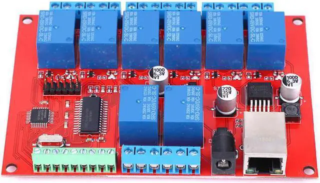 Main image of Ethernet Relay Board 8-Channel Network Delay Switch TCP UDP Controller Module