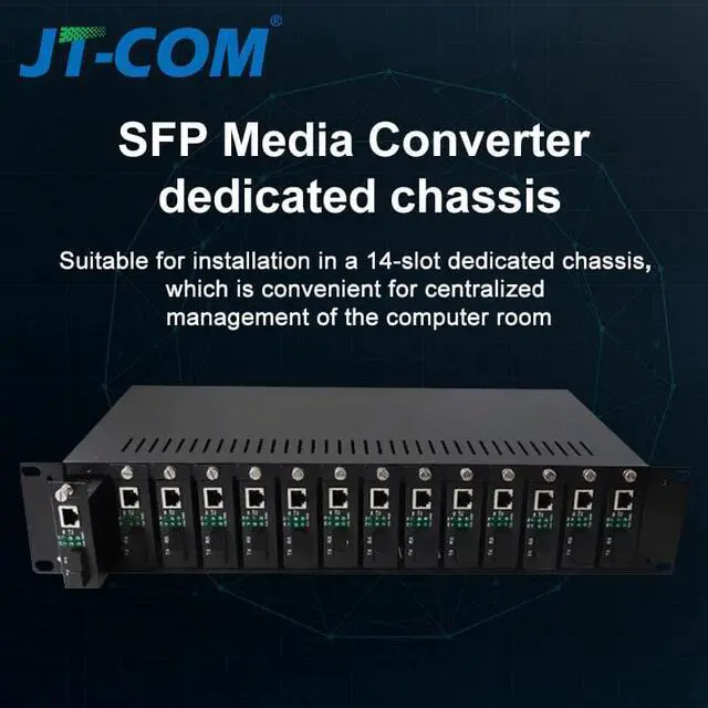 Alt view image 5 of 5 - Media Converter SFP Transceiver Module 5KM 1000Mbps Fast Ethernet RJ45 to Fiber Optic switch 2 port SC Single Mode