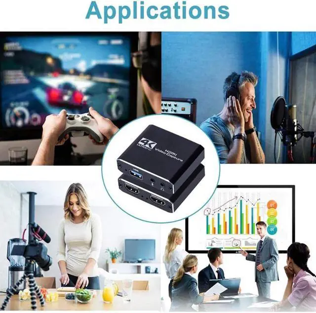 Alt view image 3 of 5 - 4K 1080P Video Capture Card USB 2.0 Recorder Box Device For Live Streaming Video Recording