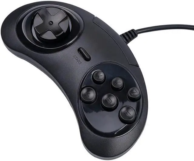 Alt view image 3 of 5 - USB Classic Gamepad USB Game Controller Joypad Wired 6 Buttons for SEGA Genesis/MD PC/2 Y1301 /MAC Mega Drive