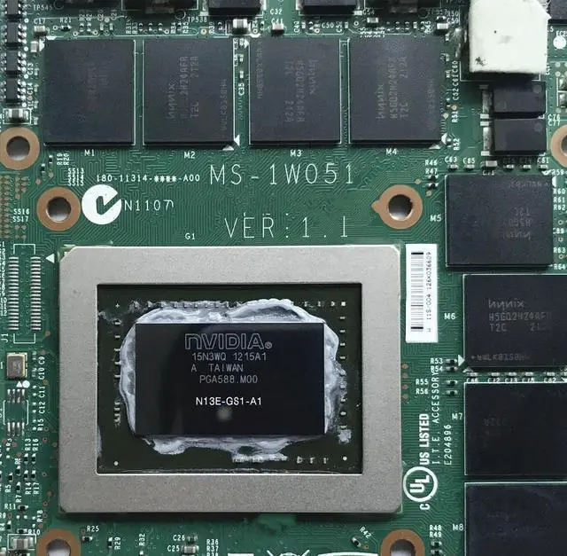 Alt view image 2 of 4 - MS-1W051 VER:1.1 N13E-GS1-A1 GTX 675M 2GB DDR5 Video VGA CARD FOR  GT70 GT60 GX660R GT660 GX680 GT683DX GX780 GT783DX